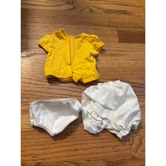 American Girl Doll Clothes Set: Yellow Top White Bloomers & Underwear - Picture 2 of 4
